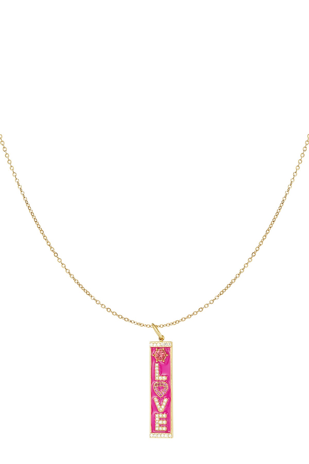 LOVE necklace - Gold color 