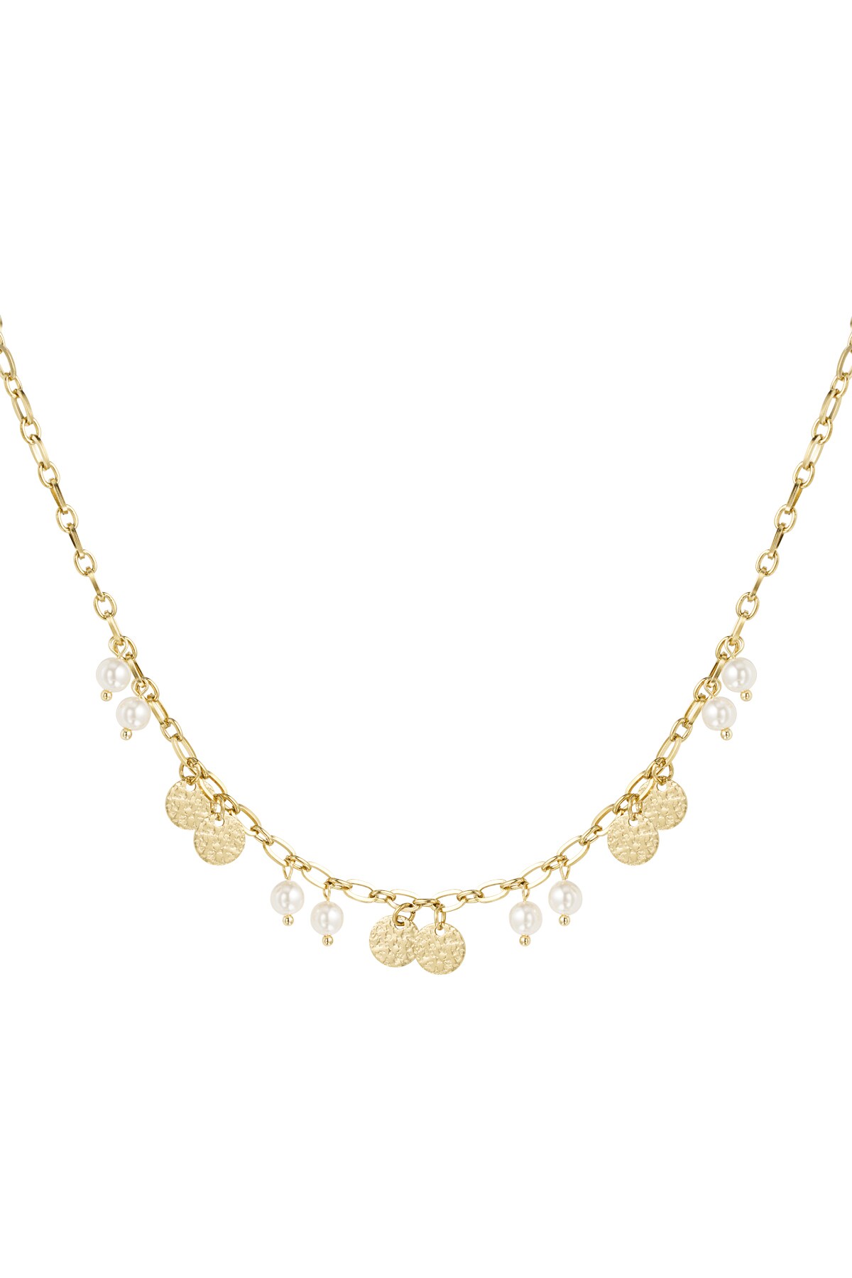 Lucky pearls necklace - Gold color h5 