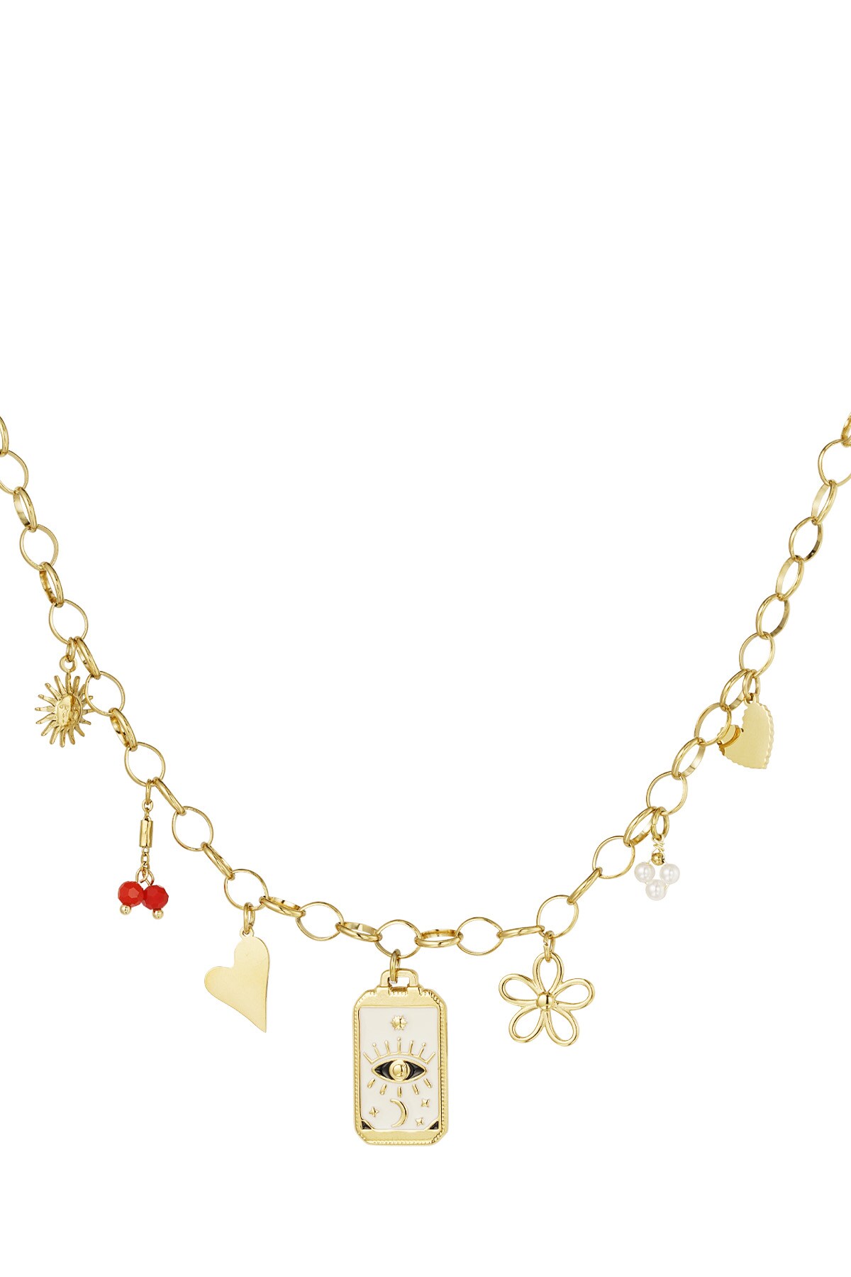 Enchanted elegance necklace - Gold color h5 