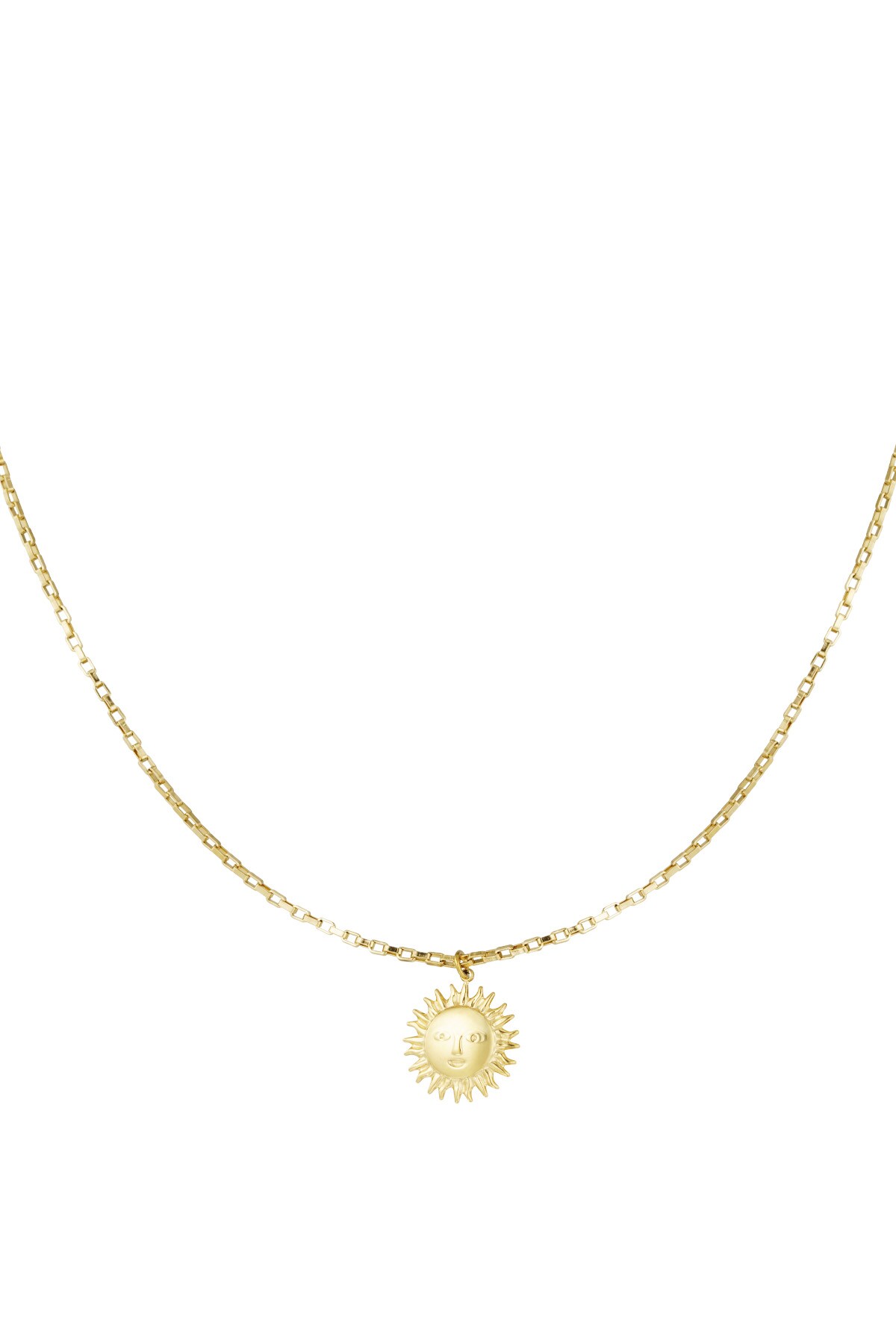 Sunny day necklace - Gold color h5 