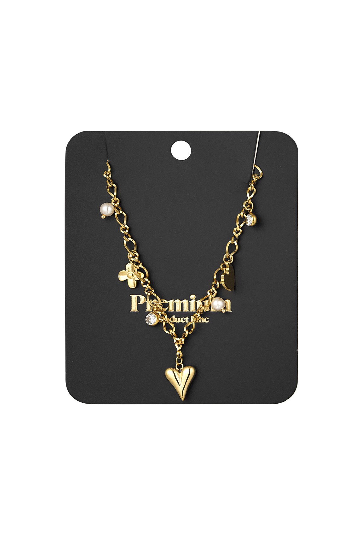 Sparkling love necklace - Gold color Picture3