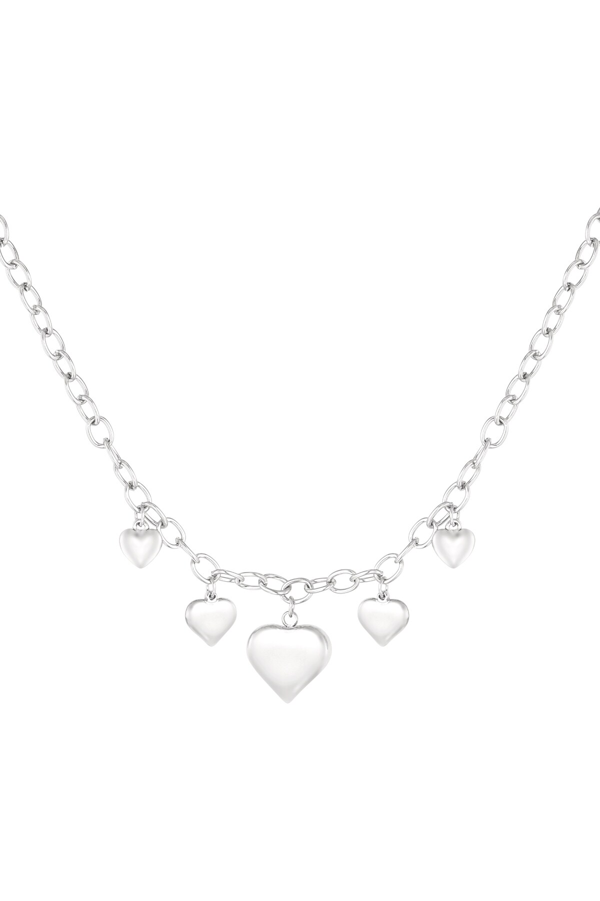 Endless love necklace - Silver color h5 