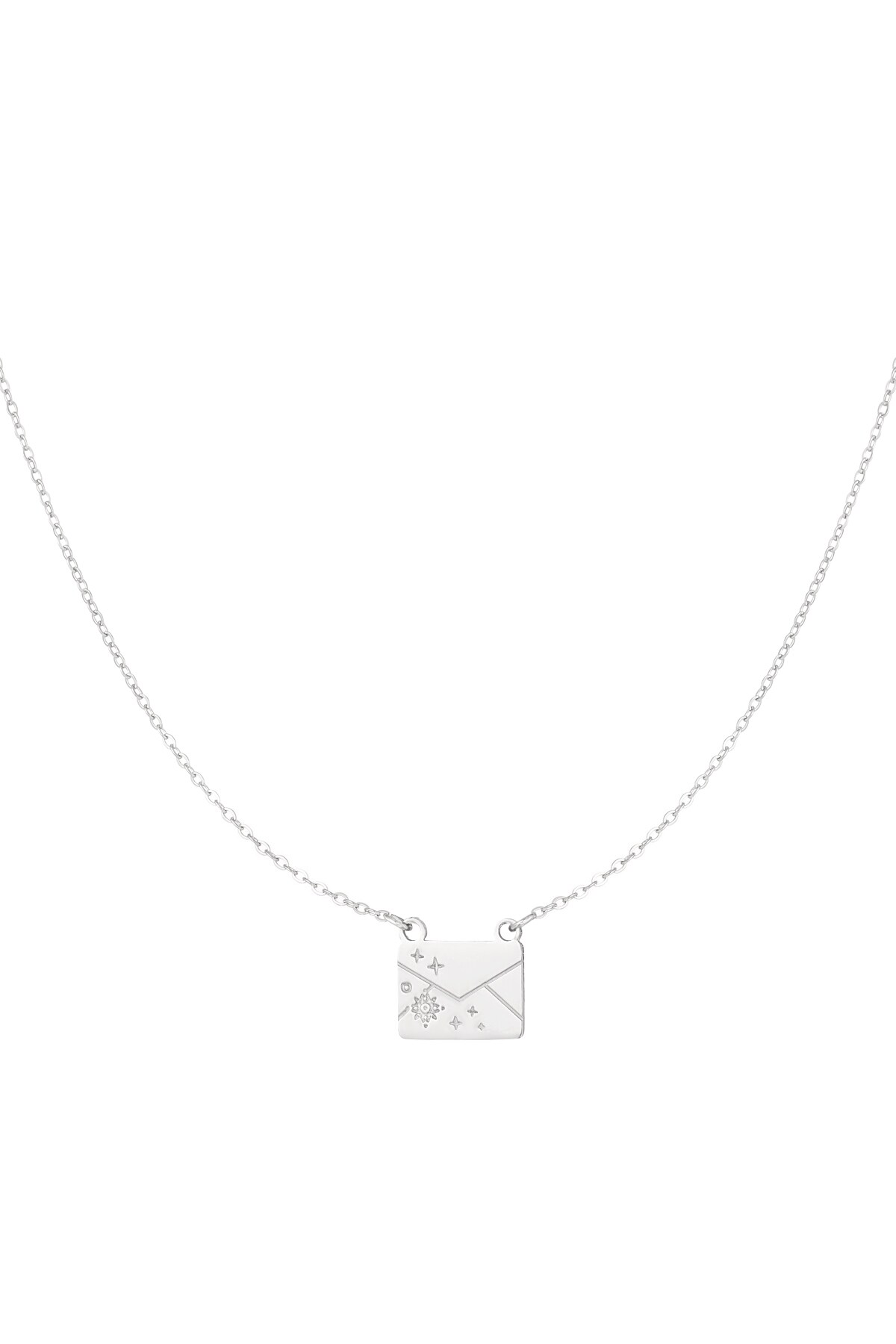 Secret note necklace - Silver color h5 