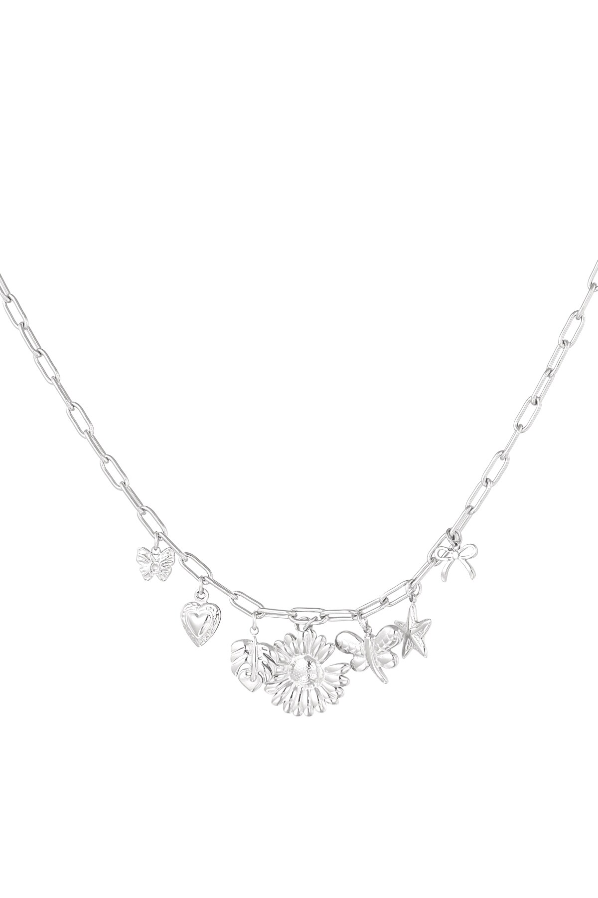 Botanical bliss necklace - Silver color h5 