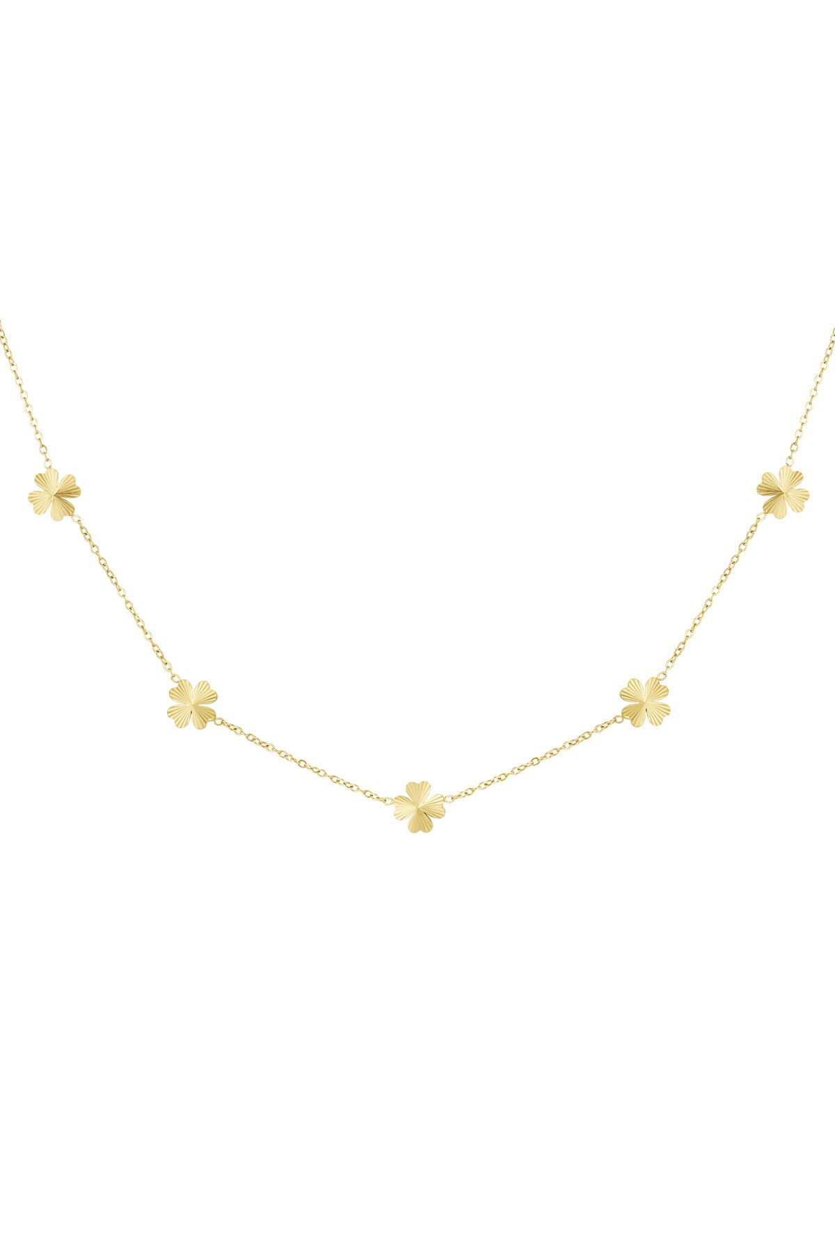 Leafy luck necklace - Gold color 