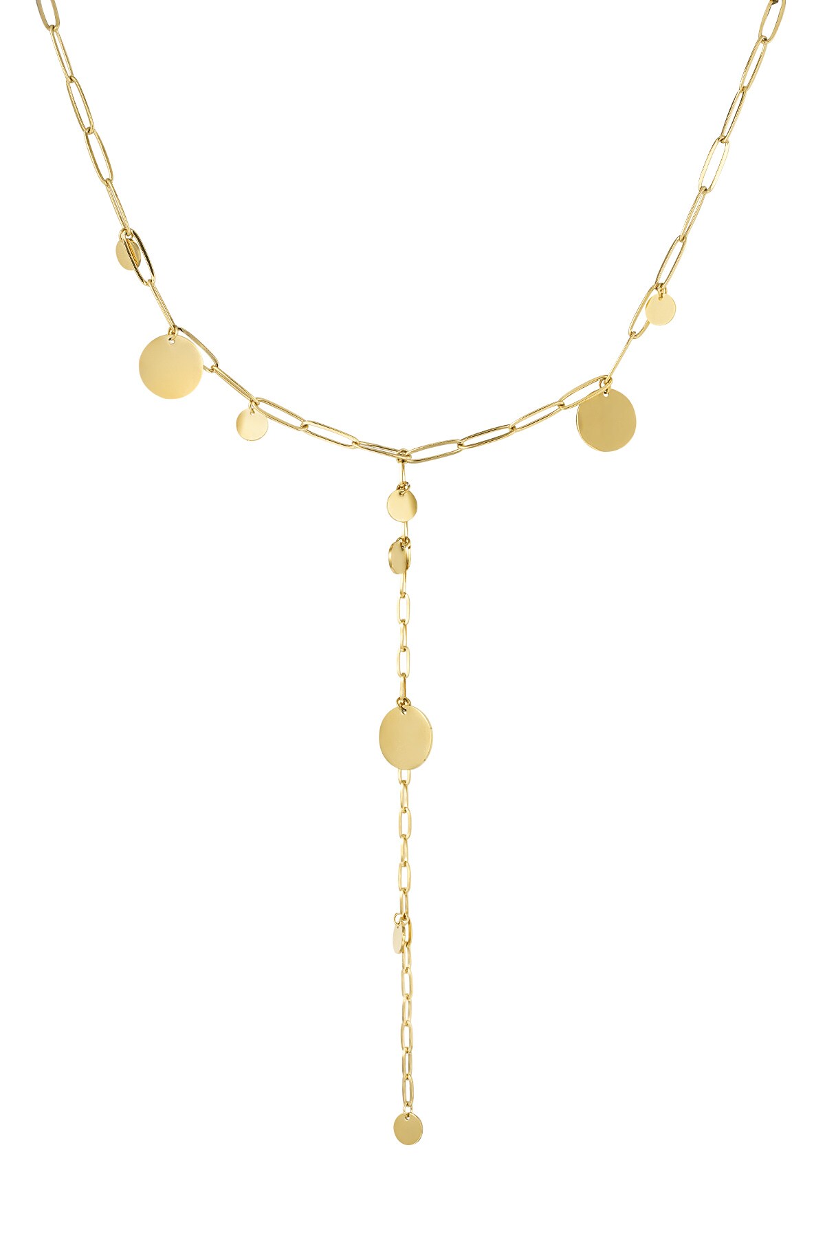 Classic coins necklace - Gold color h5 