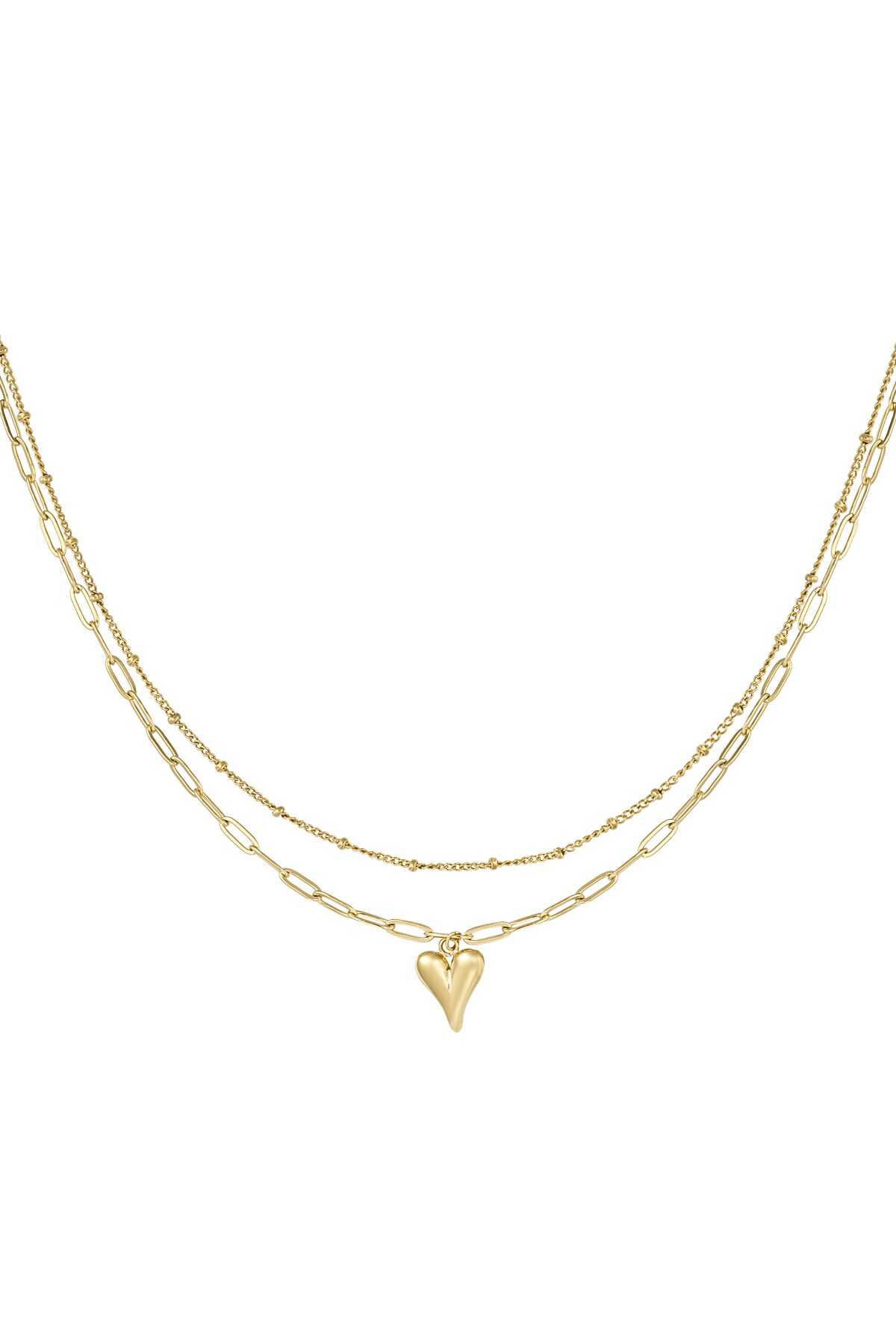 Loving layers necklace - Gold color h5 