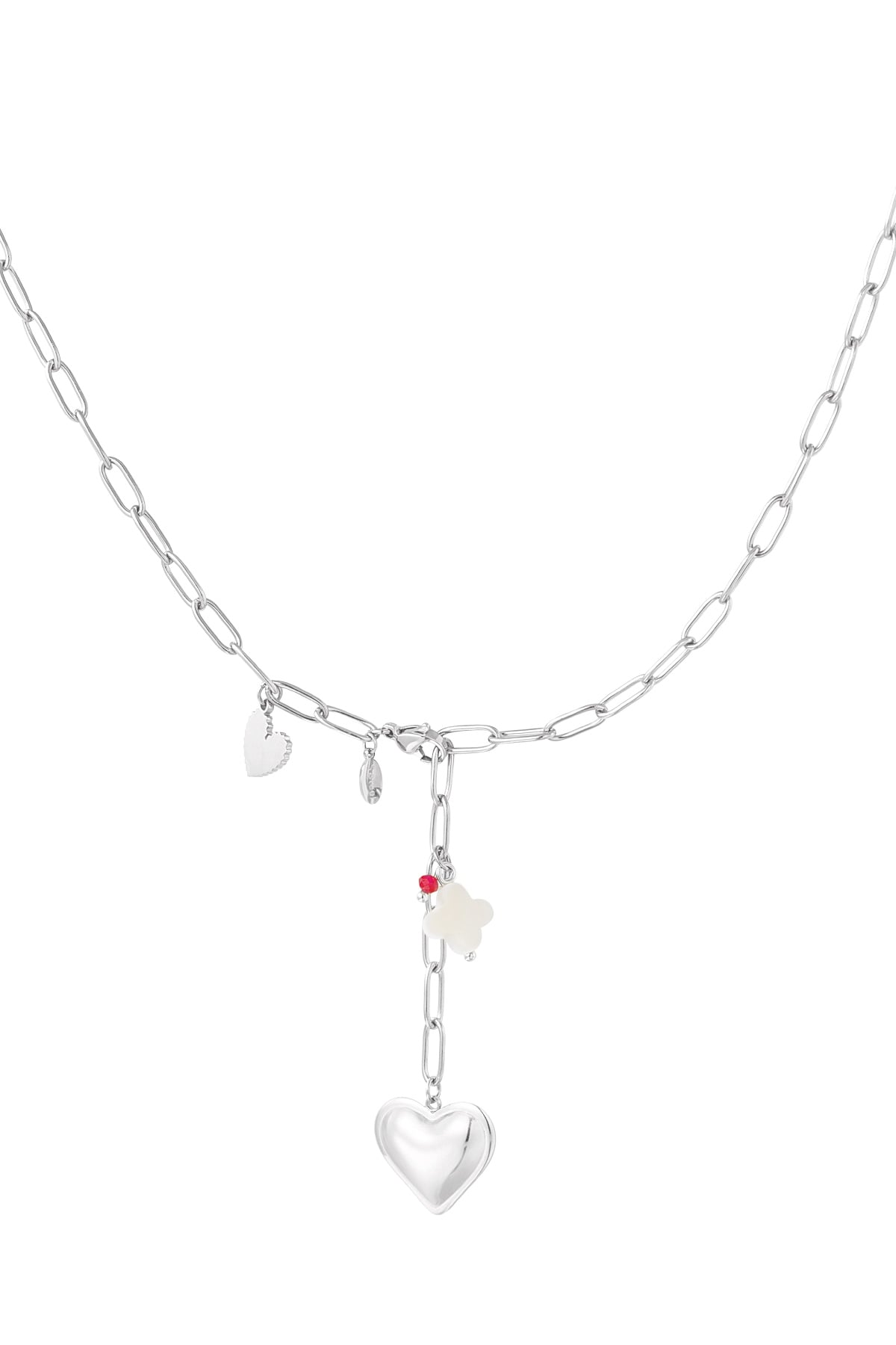 Ketting clover to my heart - Zilver kleur h5 