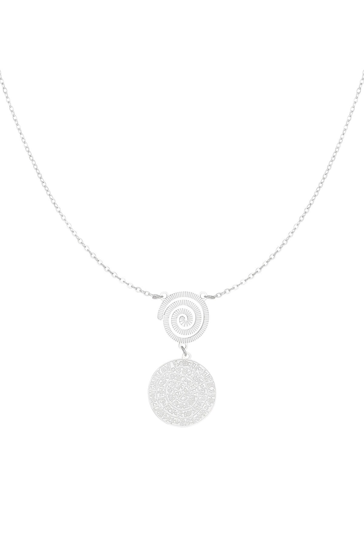 Fun & fancy necklace - Silver color h5 