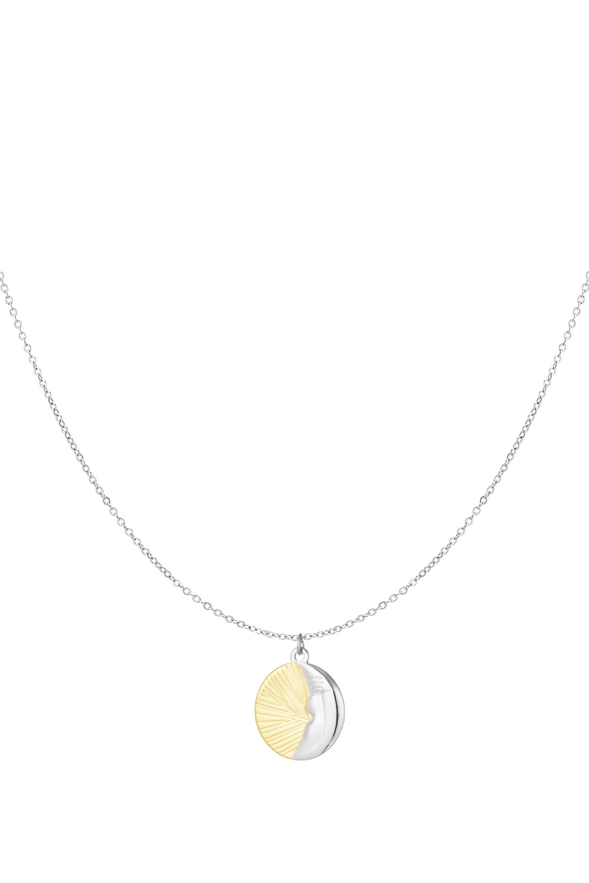 Moonrise necklace - gold silver h5 