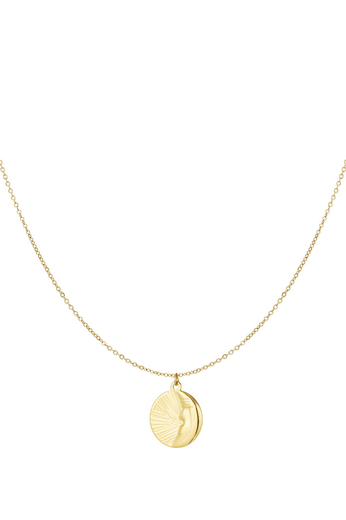 Moonrise necklace - Gold color h5 