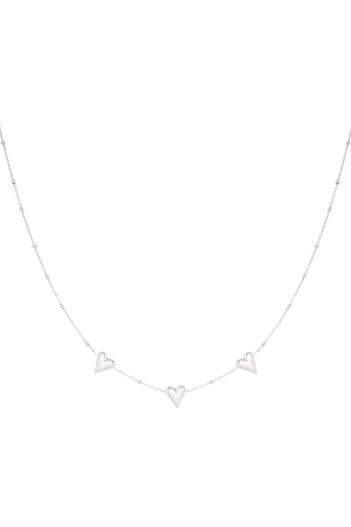 Triple love necklace - Silver color h5 