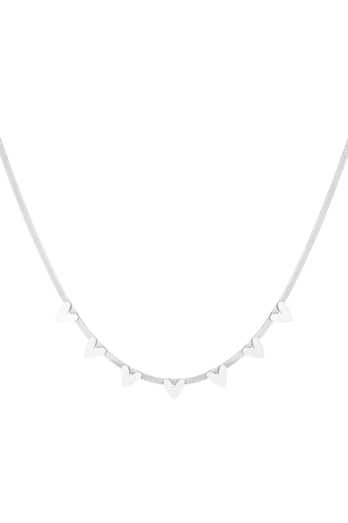 Heart party necklace - Silver color h5 