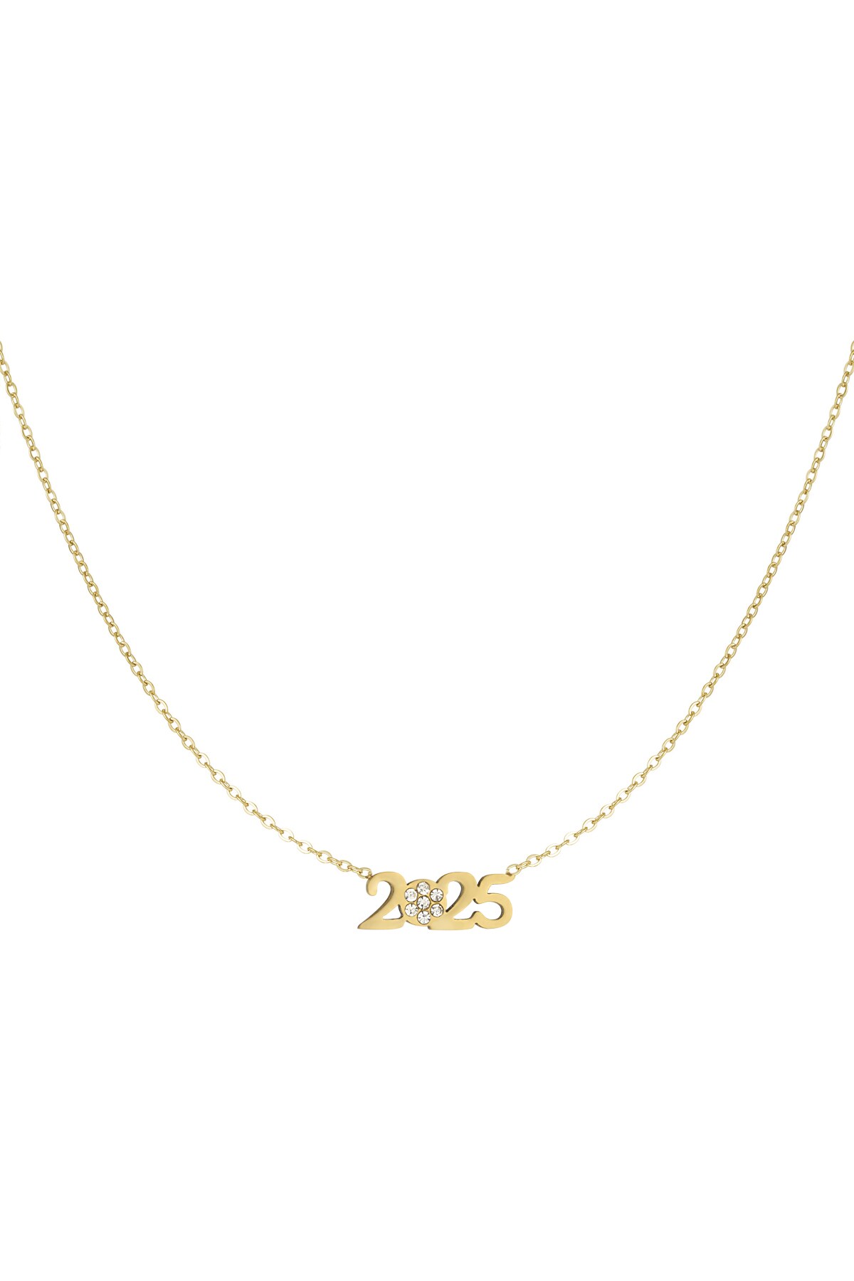 2025 necklace - Gold color h5 