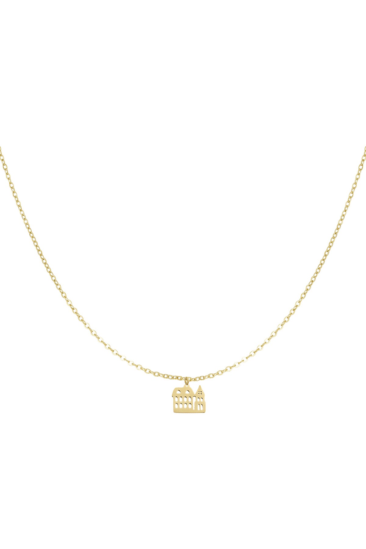 Canal house necklace - Gold color 