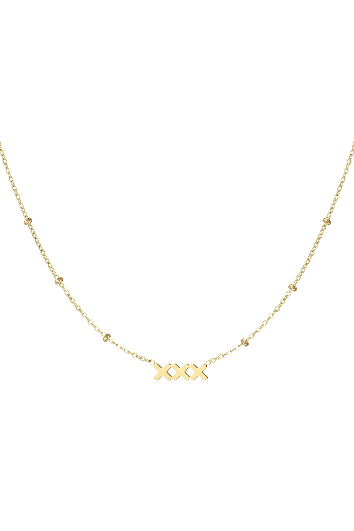 XXX Amsterdam necklace - Gold color h5 