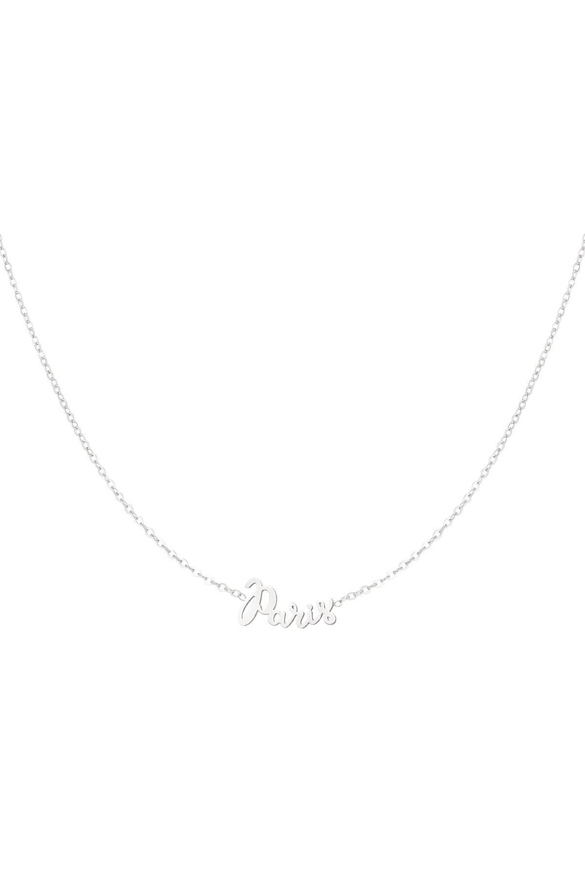 Paris necklace - Silver color h5 