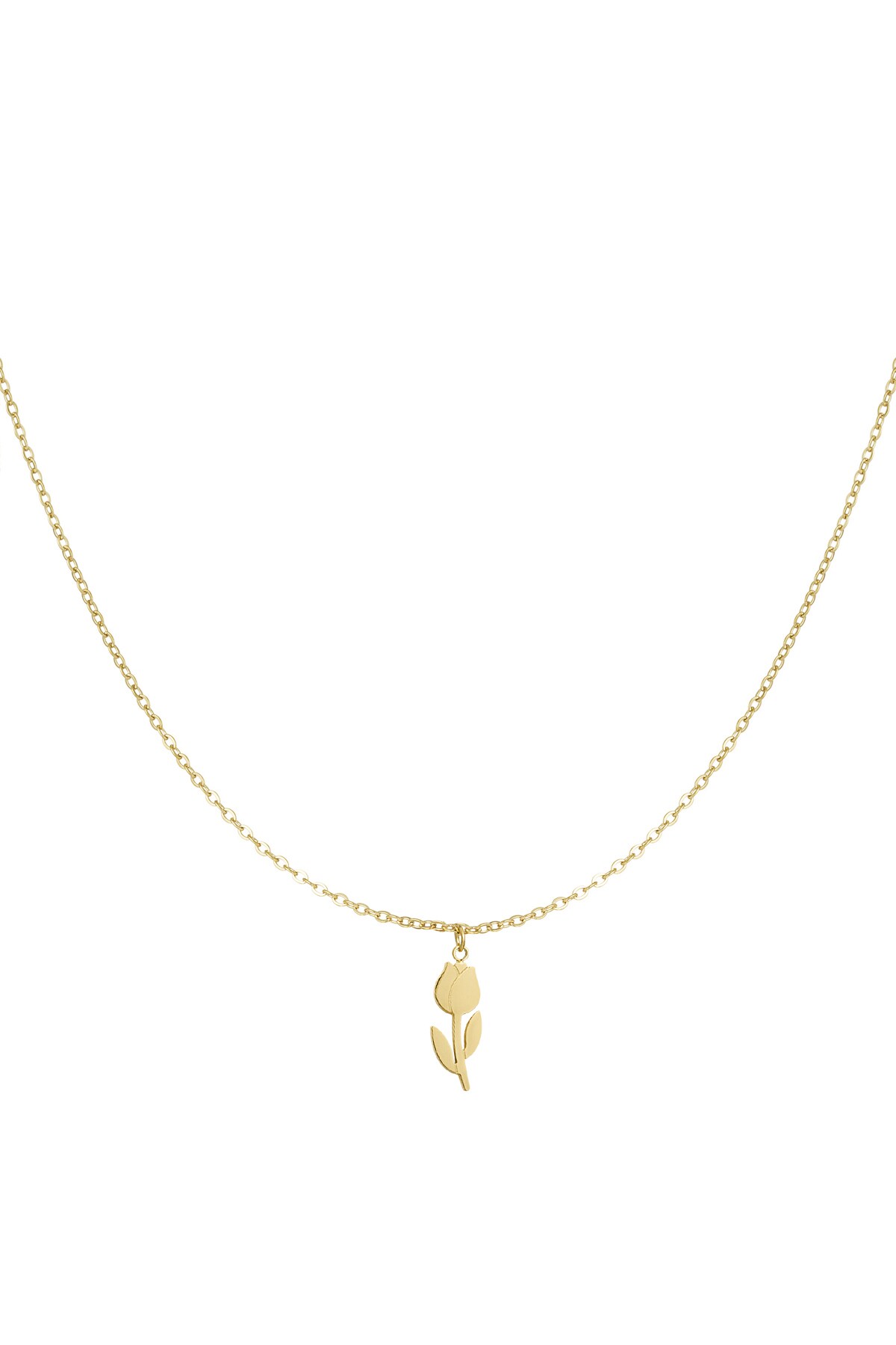 Tulip necklace - Gold color h5 