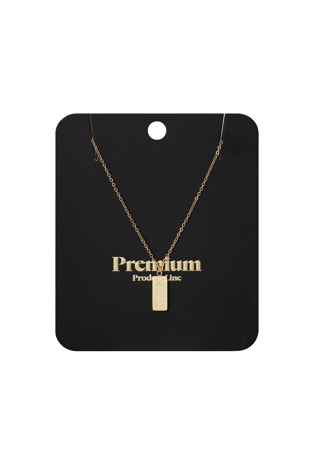 Amsterdam X necklace - Gold color Picture3