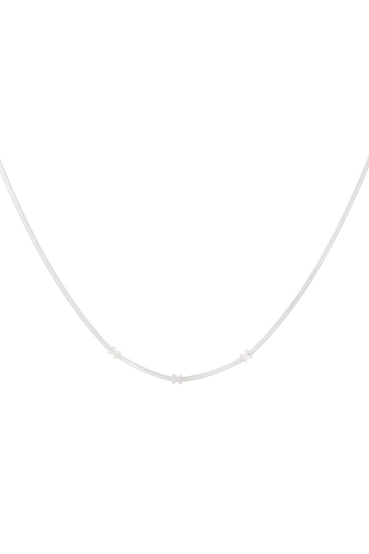 Triple X Amsterdam necklace - Silver color h5 