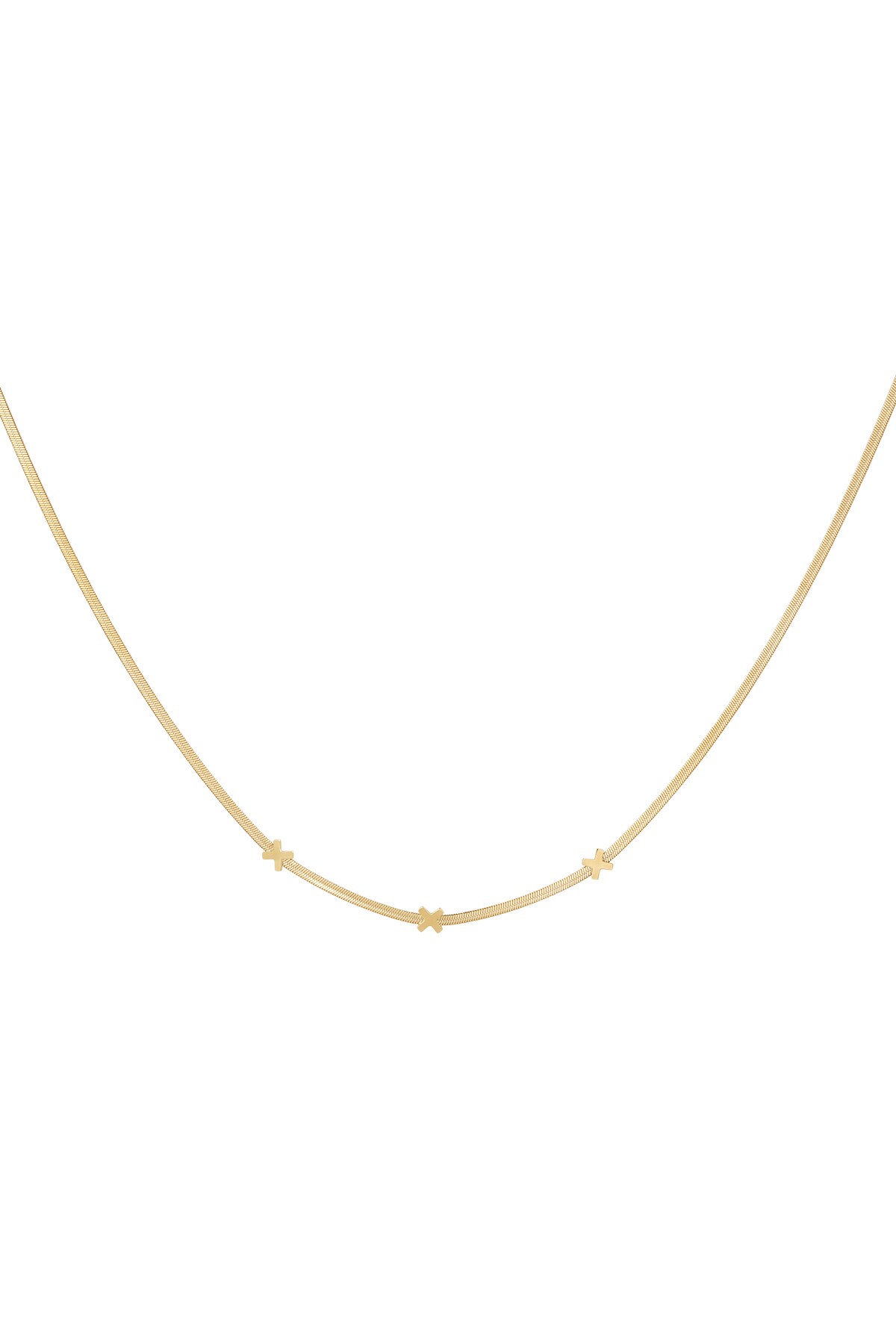 Triple X Amsterdam necklace - Gold color h5 