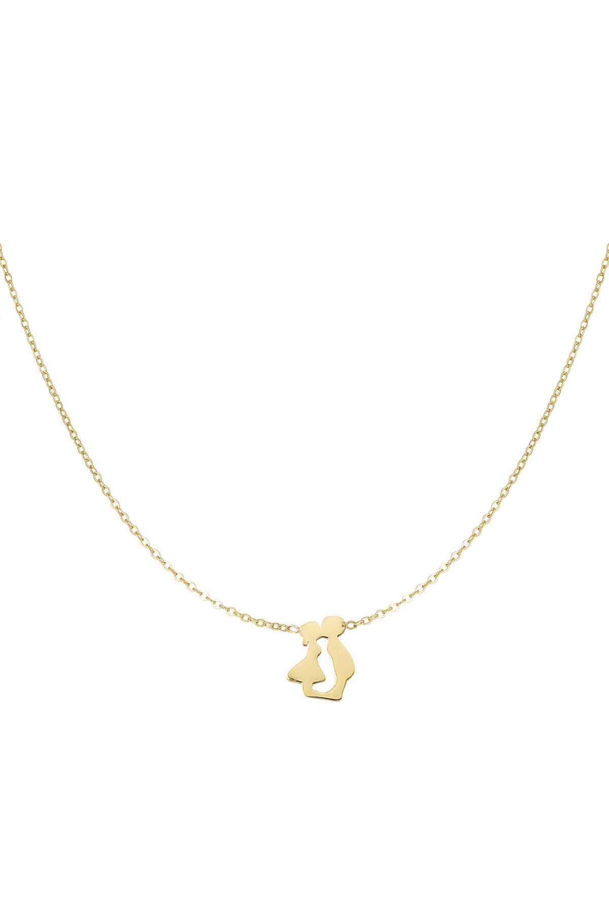 Dutch kiss necklace - Gold color h5 