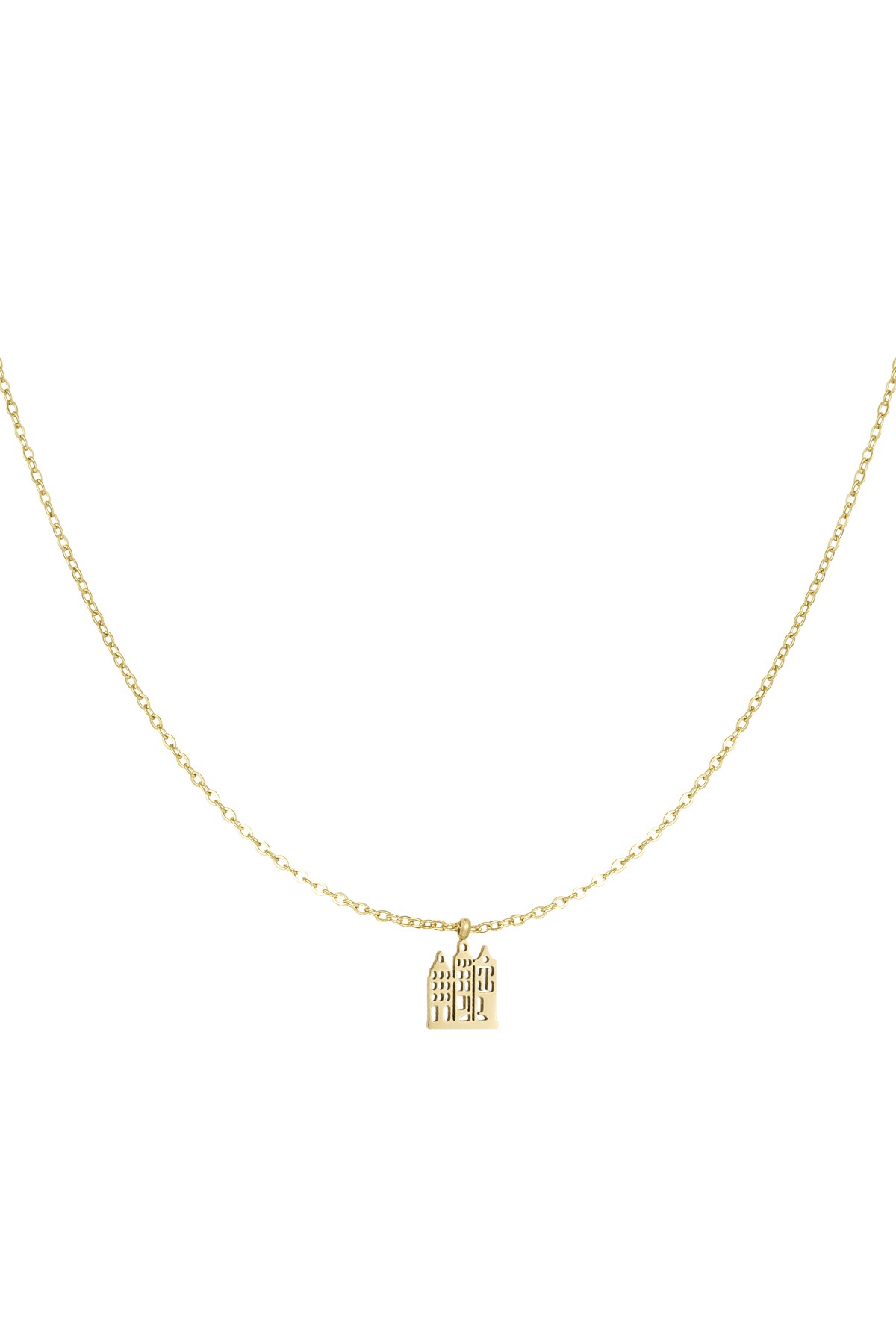 Canal house necklace - Gold color 