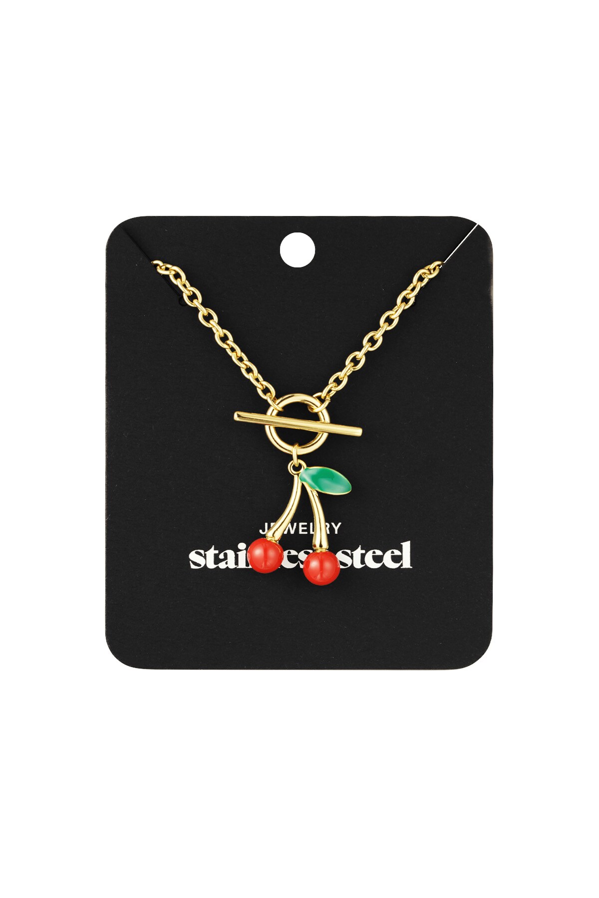 Necklace my cherry - gold colored h5 Picture2