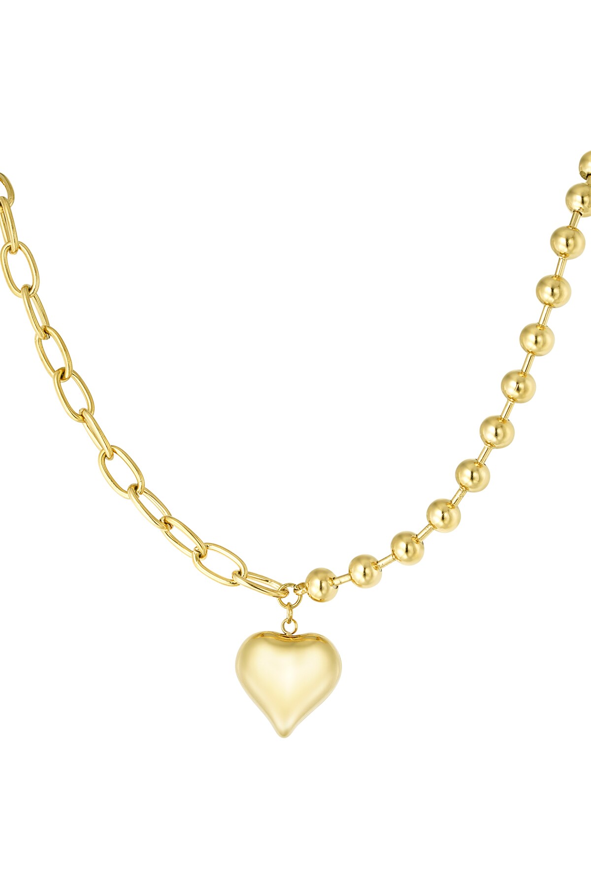 Necklace locket of love - Gold color h5 