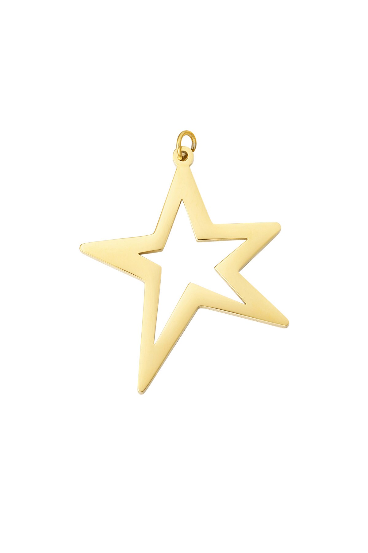 DIY charm open star - Gold color h5 