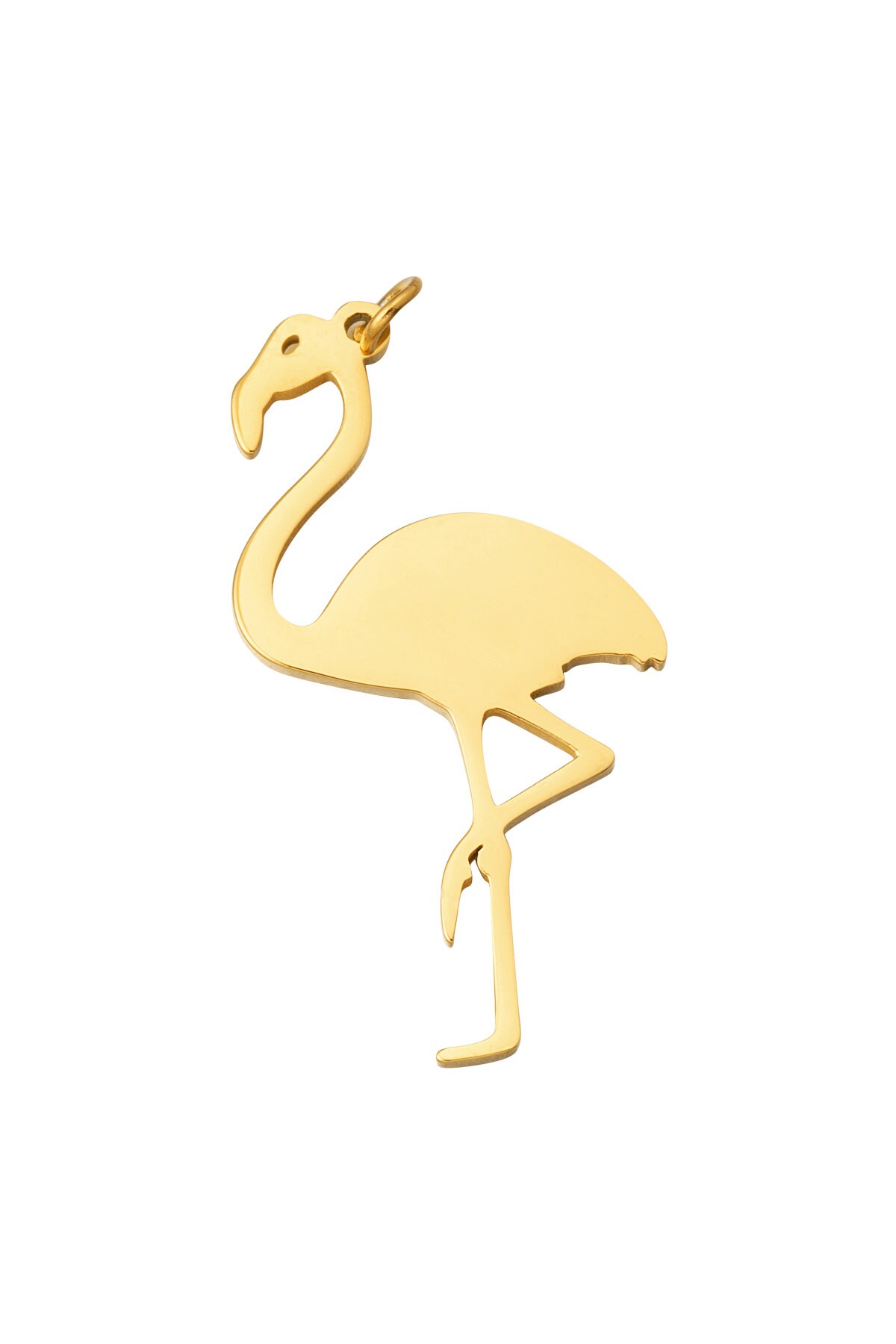 DIY charm flamingo - Gold color h5 