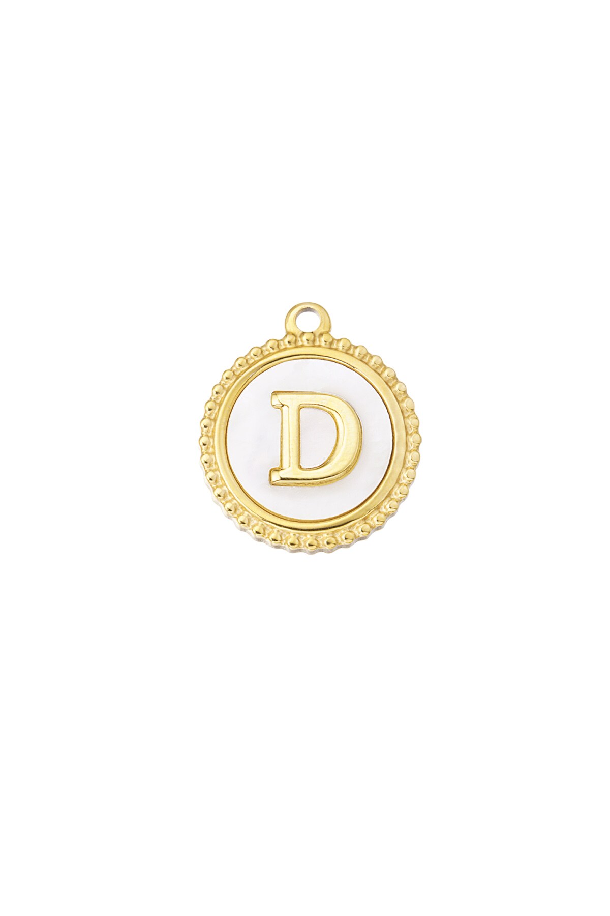 Gold color / Charm elegant D - gold/white Picture19