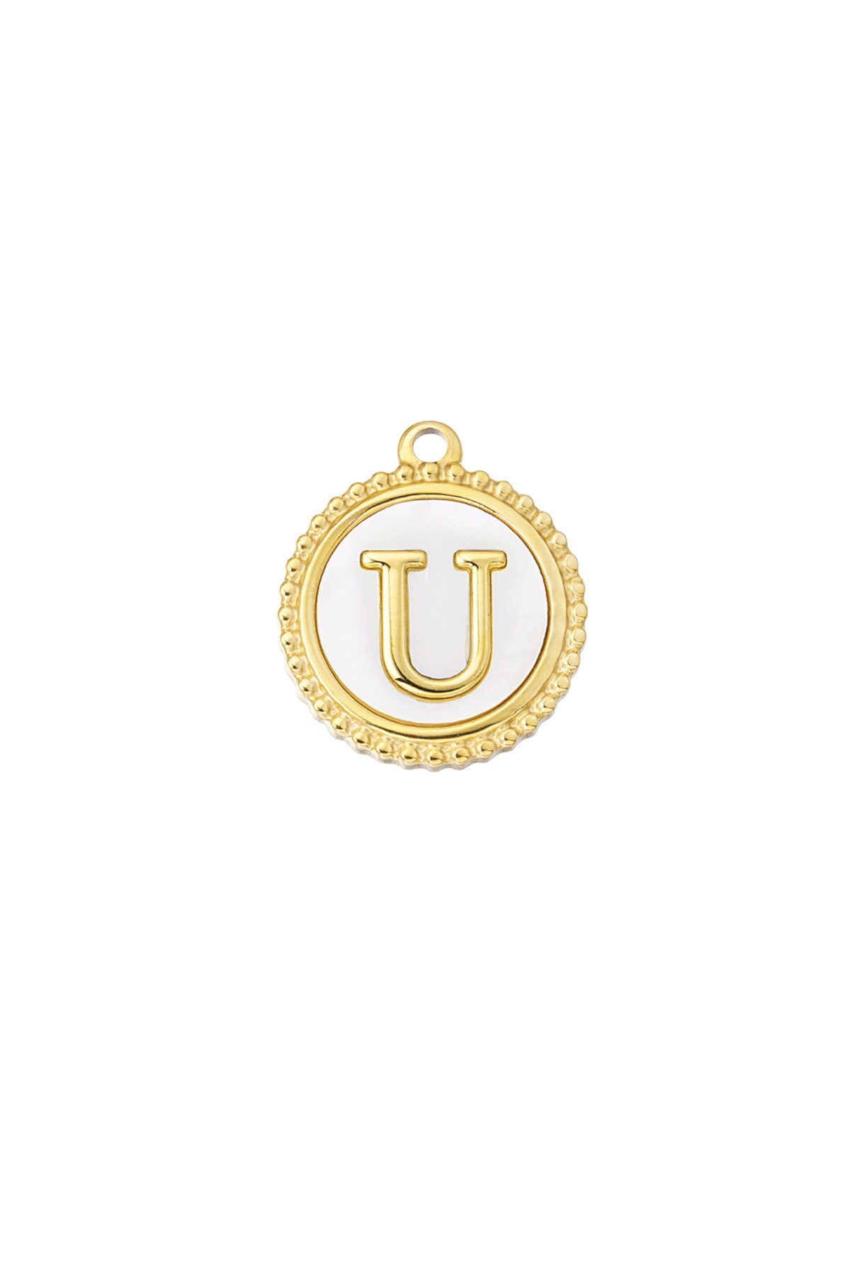 Gold color / Charm graceful U - gold/white Picture41