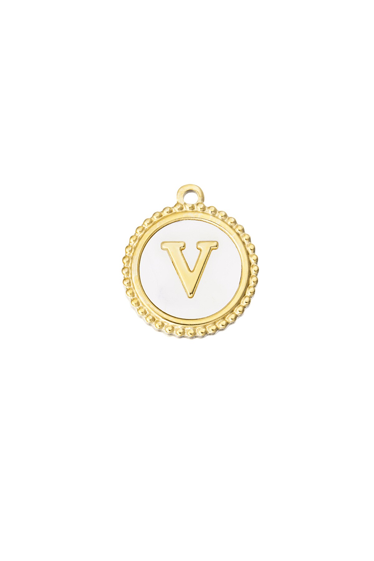 Gold color / Charm graceful V - gold/white 