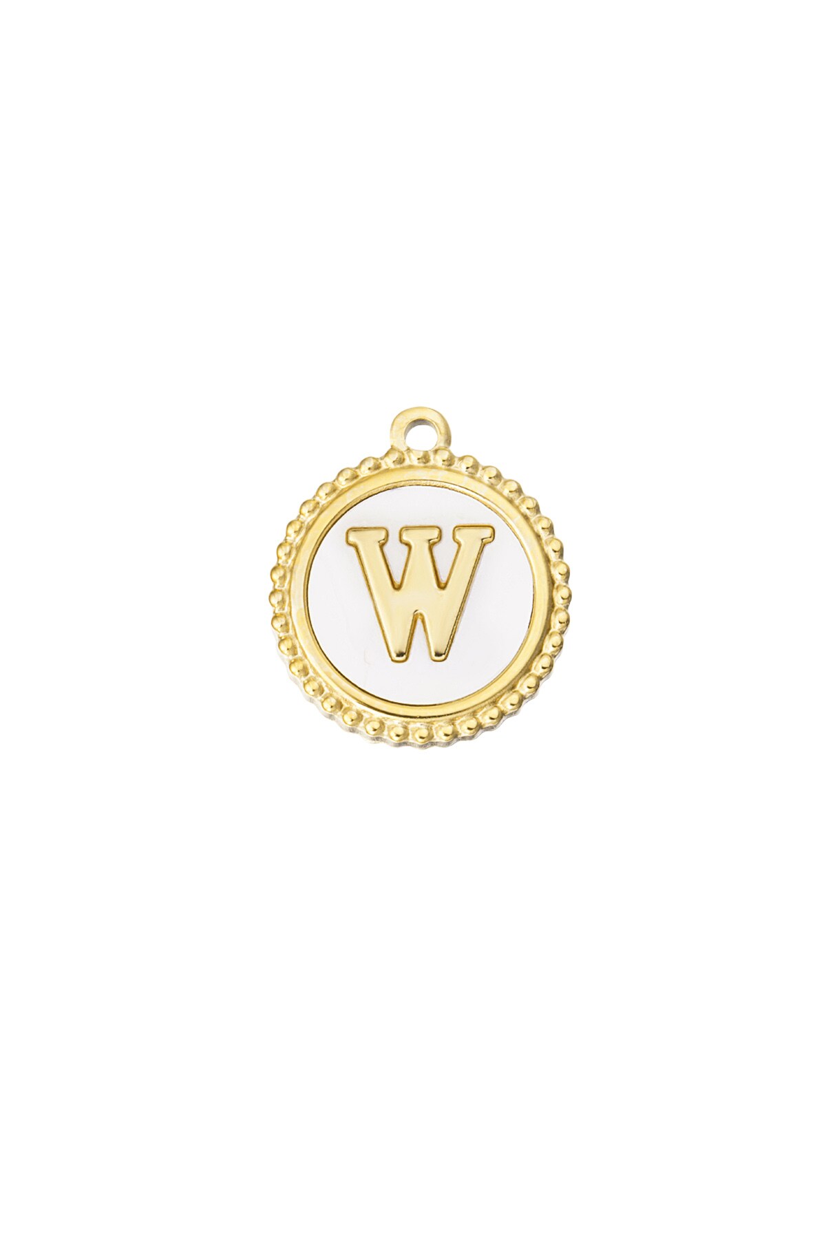 Gold color / Charm elegant W - gold/white Picture2