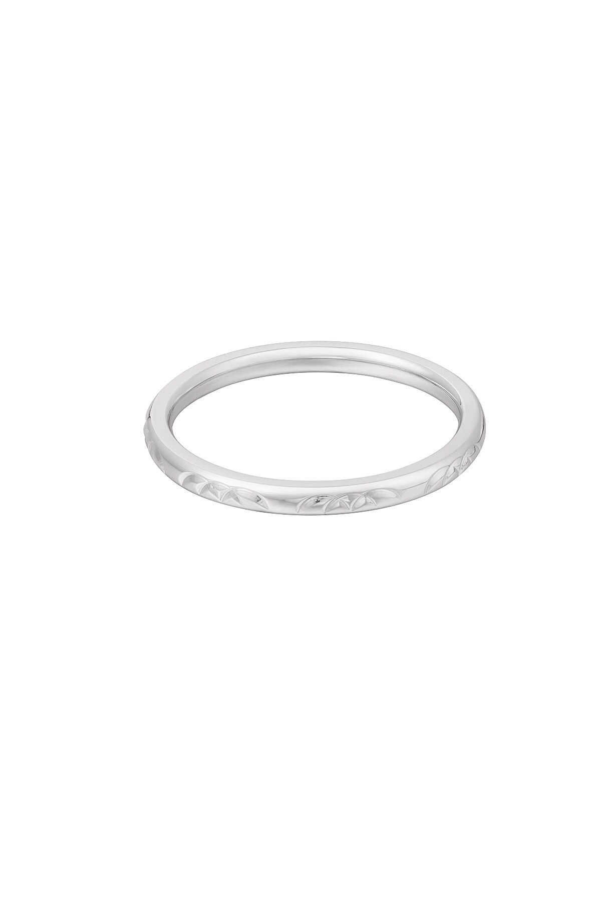 Ring subtle print - Silver color h5 