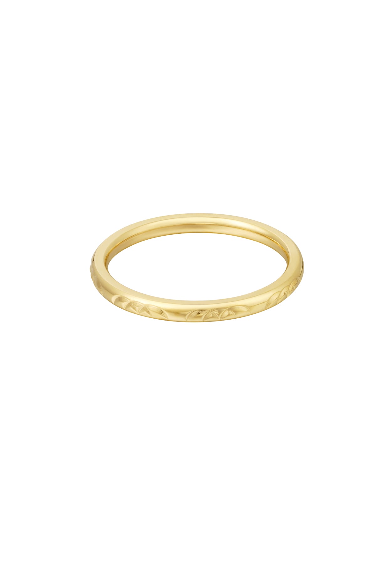 Ring subtle print - Gold color h5 