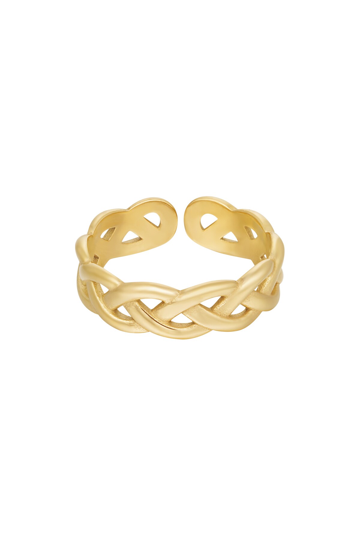 Ring braided - Gold color h5 