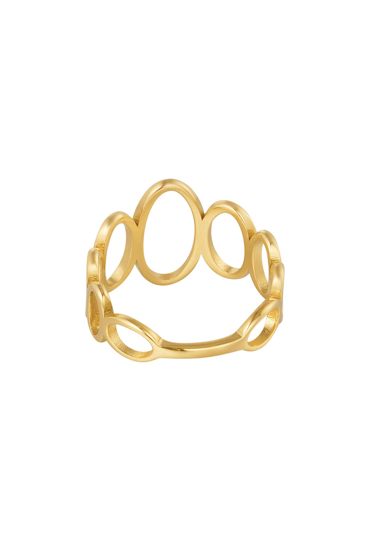 Ring open circles - Gold color Picture3