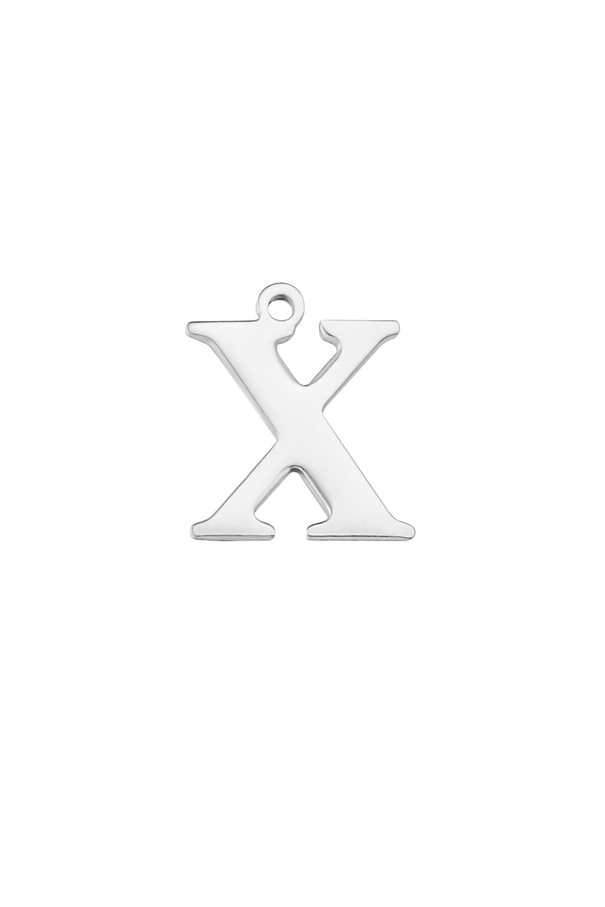 Charm basic X - Silver color h5 