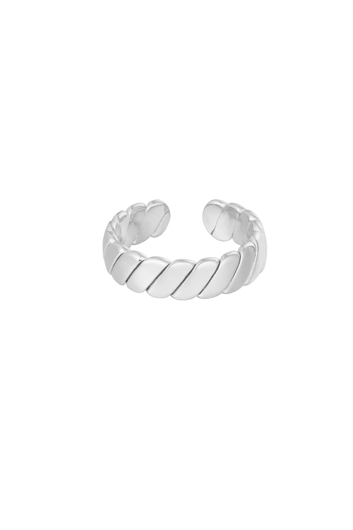 Bague subtile baguette - Couleur argent h5 