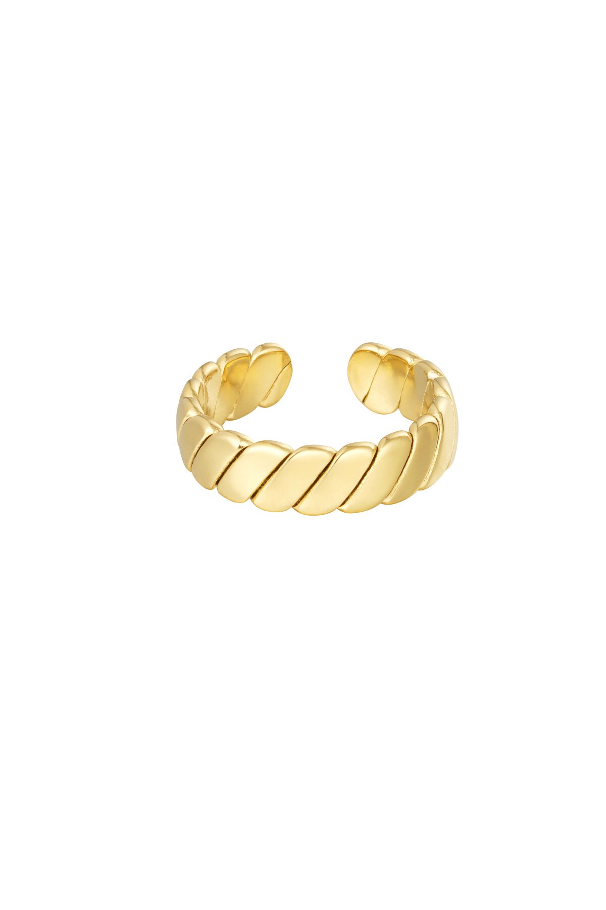 Ring subtle baguette - Gold color h5 