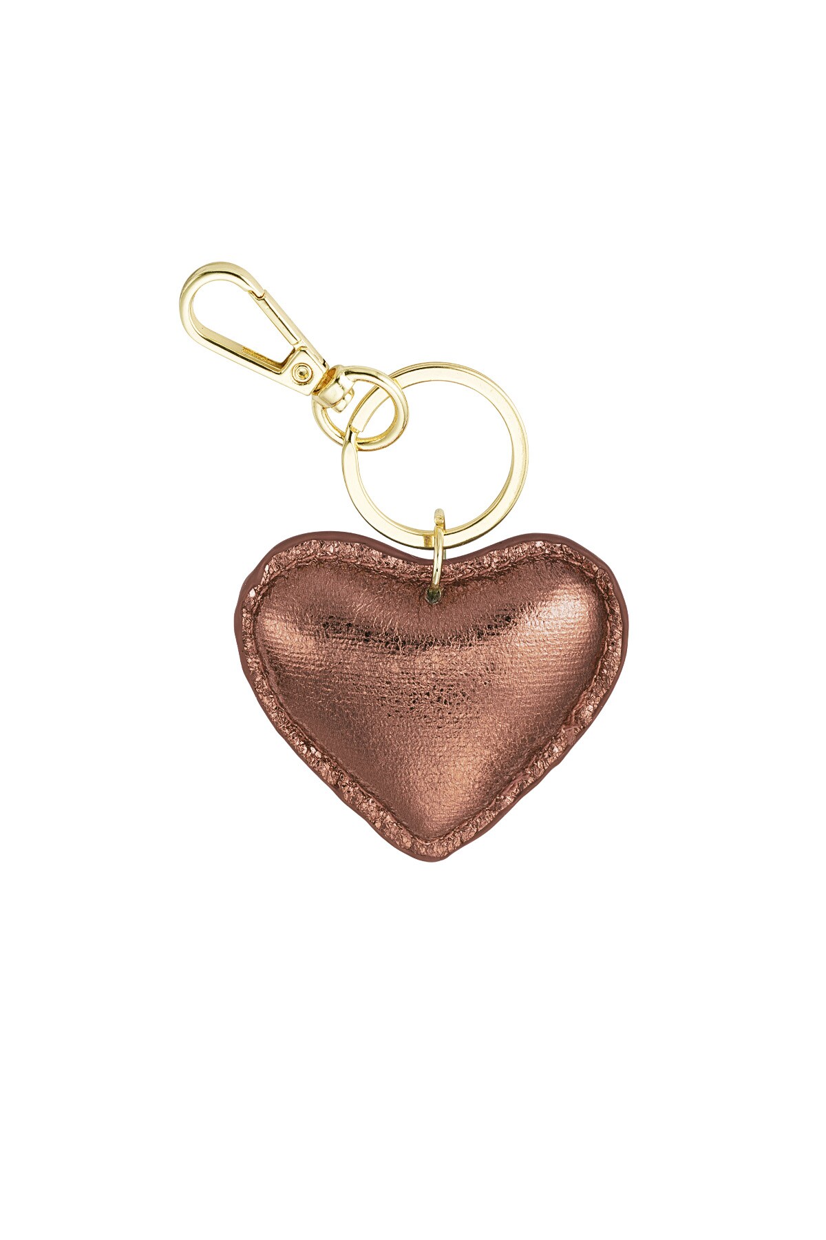 Keychain heart - copper h5 