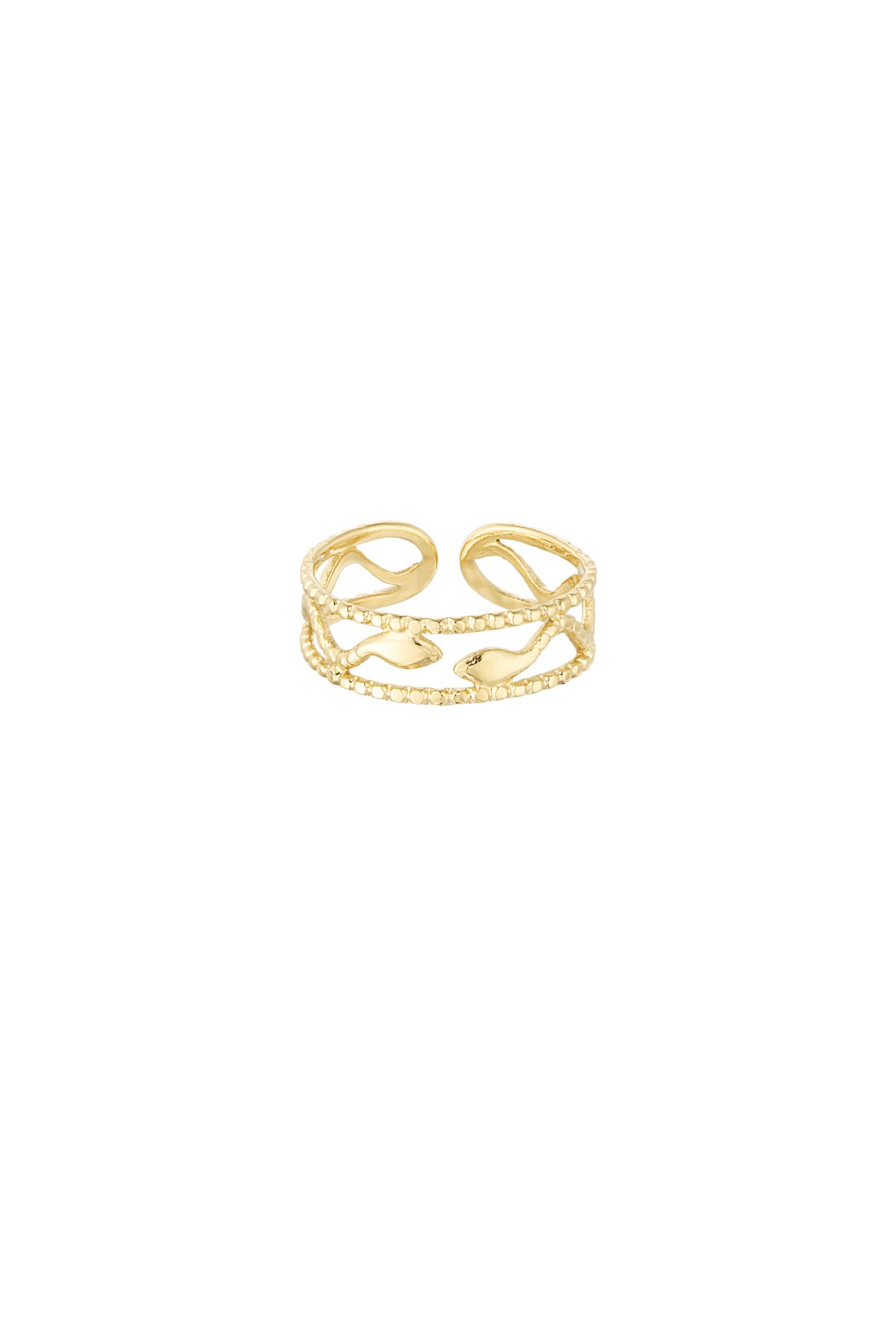 Ring snake style - Gold color h5 