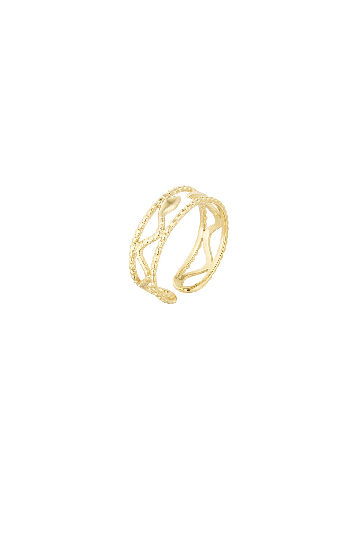 Ring snake style - Gold color h5 Picture3