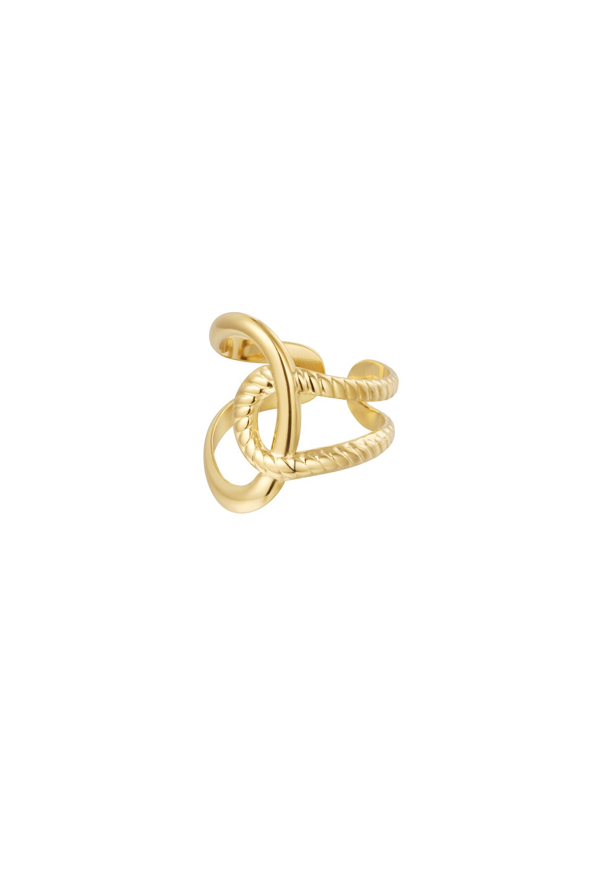 Ring knot detail - Gold color 