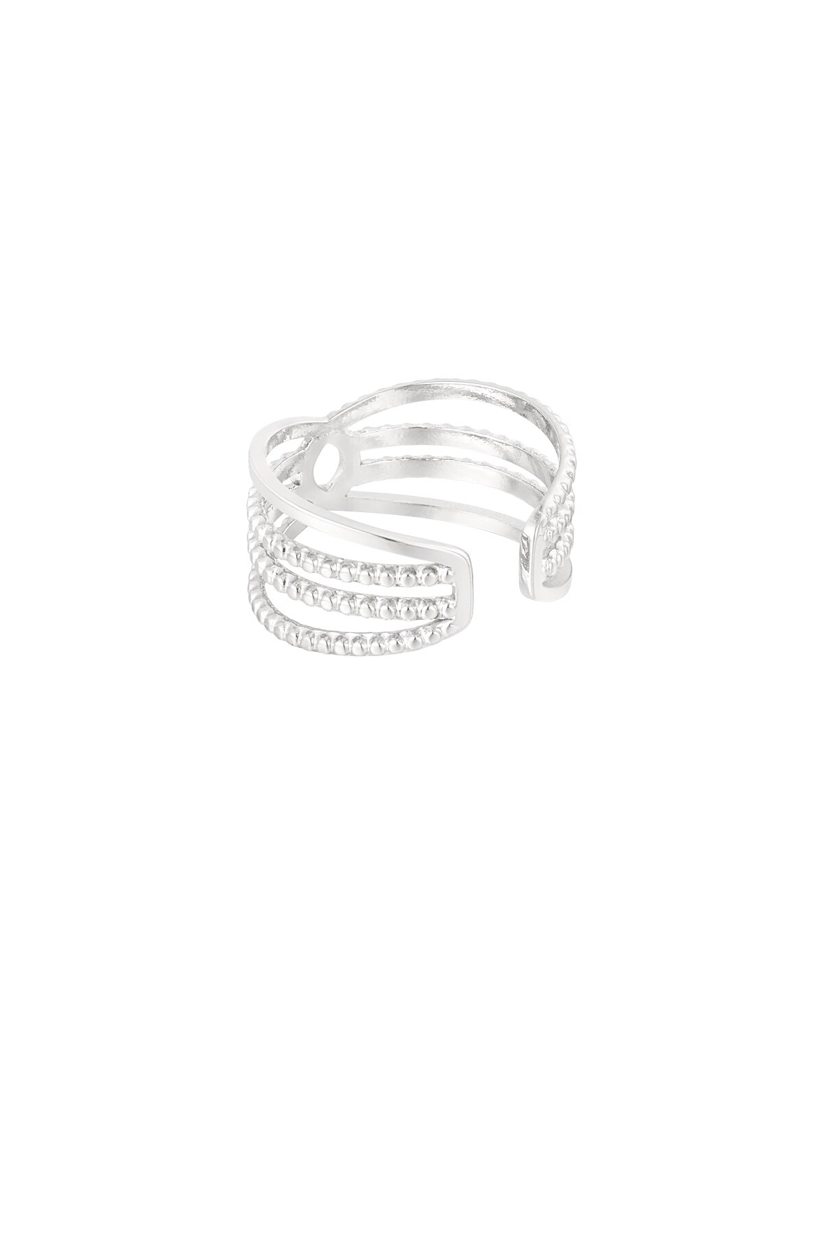 Ring connected layers - Silver color Picture3