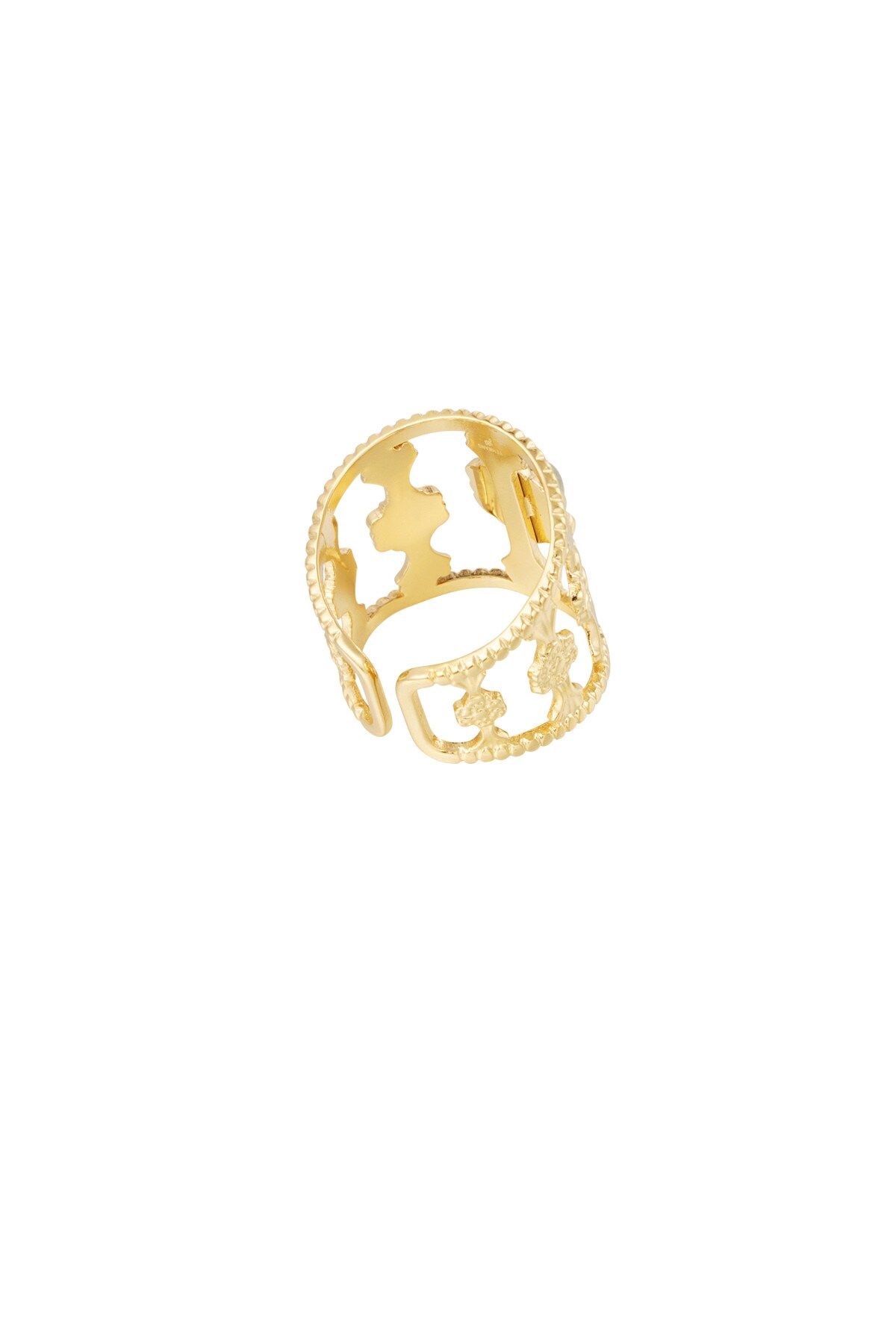 Graceful ring with stone - Gold color h5 Picture3