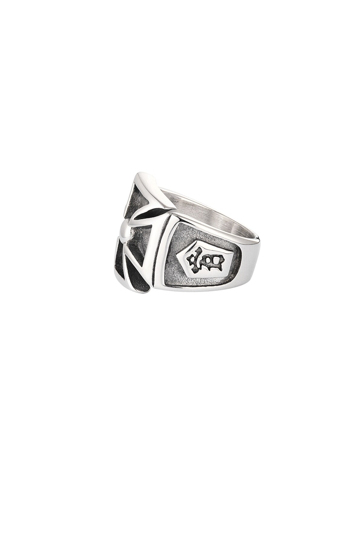 Men's ring cross - Silver color h5 Picture5