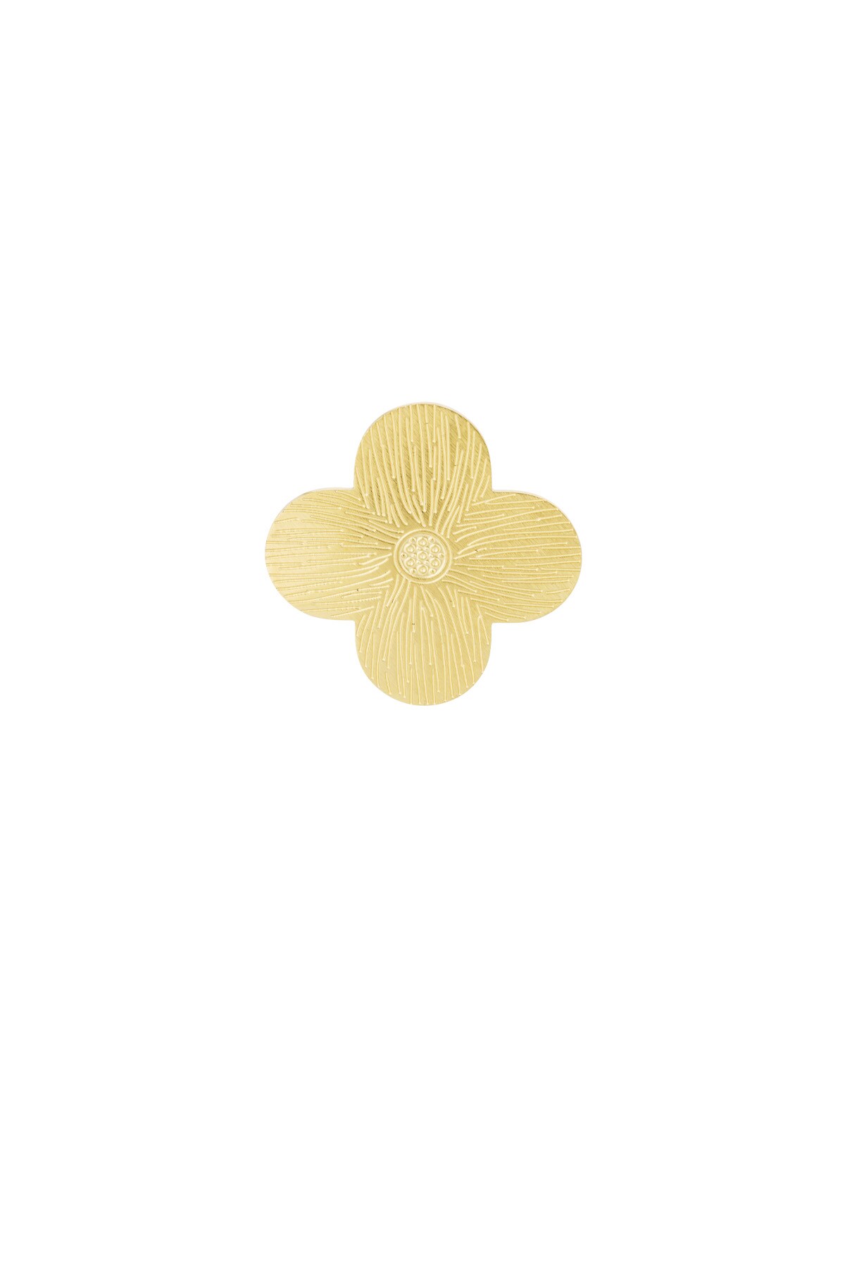 Statement ring clover - Gold color 